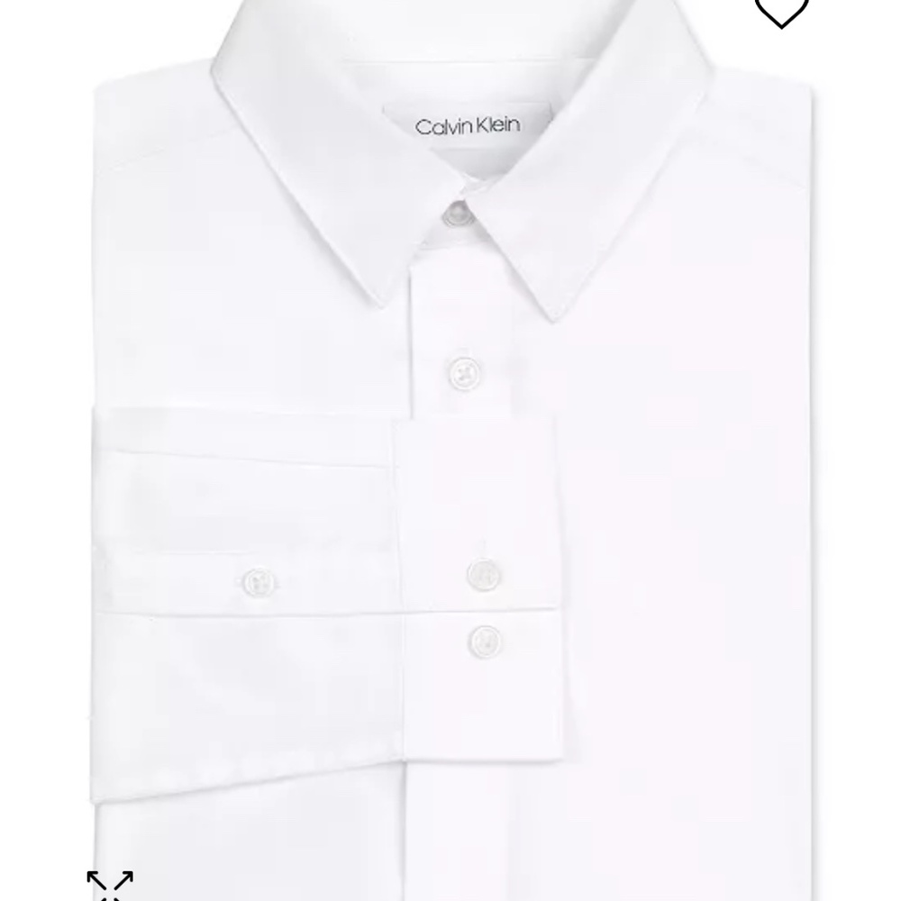 Brand new boys white button down